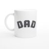 Simple Dad white ceramic mug - Side view