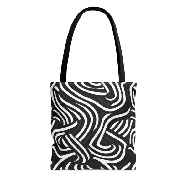 Abstract Line Bag | Wavy Stripe Tote Bag