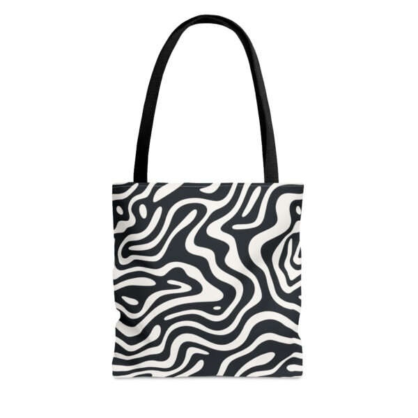 Abstract Line Bag | Wavy Stripe Tote Bag