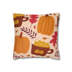 Autumn Pumpkin Pillowcase | Cute Fall Throw Pillow Cover