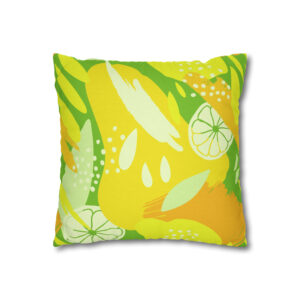Abstract Lime Fruit Pillowcase | Lemon Throw Pillow Cover