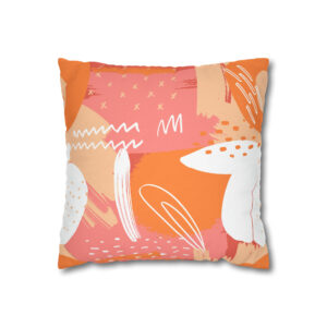 Abstract Apricot Fruit Pillowcase | Peach Throw Pillow Cover