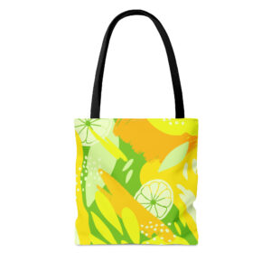 Abstract Lime Fruit Bag | Lemon Tote Bag