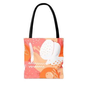 Abstract Apricot Fruit Bag | Peach Tote Bag