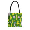 Flowers and Leaves Bag | Cute Floral Tote Bag
