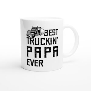 Best Truckin’ Papa Ever | Funny Truck Driver Mug