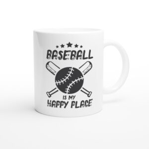 Baseball Is My Happy Place | Baseball Mug