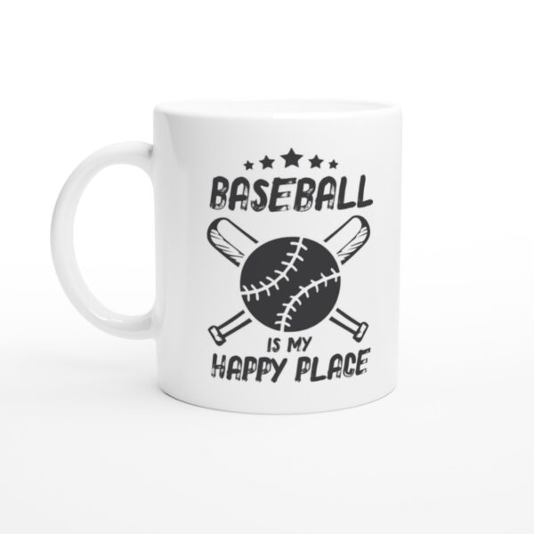 Baseball Is My Happy Place | Baseball Mug