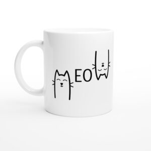 Funny Cat Meow Mug