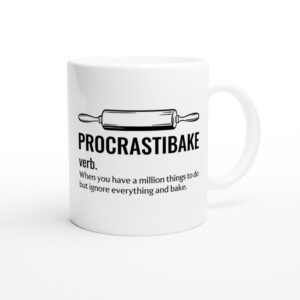 Procrastibake Procrastibaking Definition | Funny Baking Mug