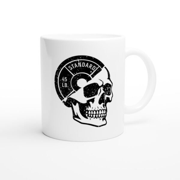 Weight Plate Skull | Funny Gym and Fitness Mug