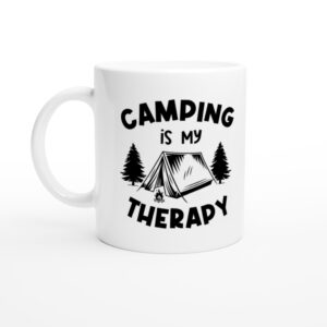 Camping Is My Therapy | Camping and Outdoors Mug