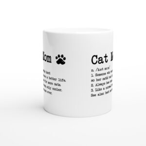 Cat Mom Definition | Funny Cat Owner Mug