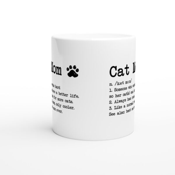 Cat Mom Definition | Funny Cat Owner Mug