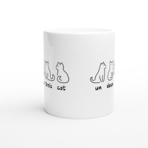 Un Deux Trois Cat | Funny Cat Mug