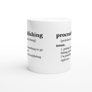 Procrastifishing Definition | Funny Fishing Mug