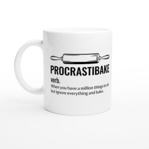 Procrastibake Procrastibaking Definition | Funny Baking Mug