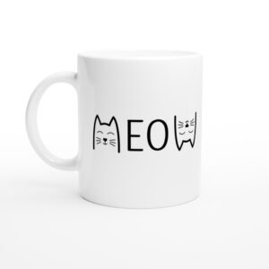 Funny Cat Meow Mug