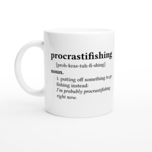 Procrastifishing Definition | Funny Fishing Mug