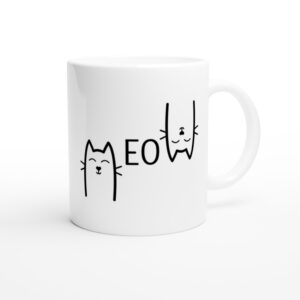 Funny Cat Meow Mug