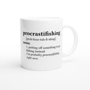 Procrastifishing Definition | Funny Fishing Mug