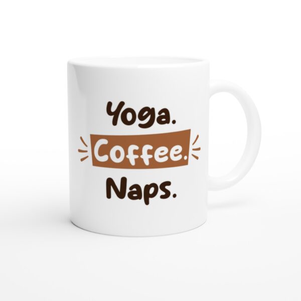 Yoga Coffee Naps | Funny Coffee Mug