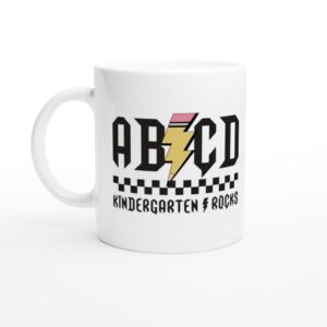 ABCD Kindergarten Rocks | Teacher Mug