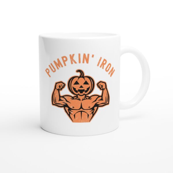 Pumpkin’ Iron | Funny Halloween Mug