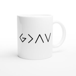 God Is Greater Than the Highs and Lows | Christian Mug
