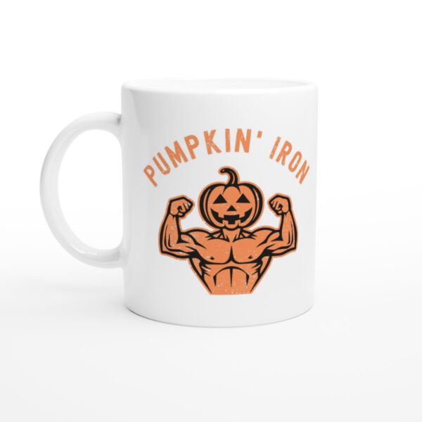 Pumpkin’ Iron | Funny Halloween Mug