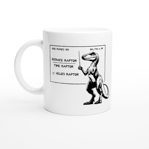 Funny Velociraptor Physics Teacher | Engineer Mug