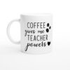 Coffee Gives Me Teacher Power | Funny Teacher Mug