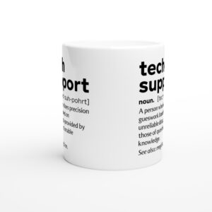 IT Tech Support Definition | Funny Software Engineer Mug