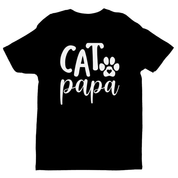 Cat Papa, Cat Dad | Cute Cat T-shirt