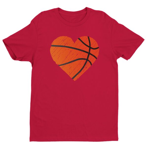 Distressed Basketball Heart T-shirt
