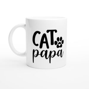 Cat Papa, Cat Dad | Cute Cat Mug