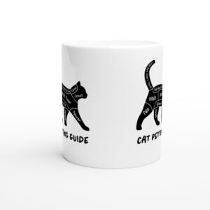 Cat Petting Guide | Funny Cat Mug