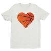 Distressed Basketball Heart T-shirt