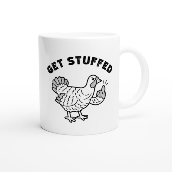 Get Stuffed | Flip the Bird | Funny Thanksgiving Mug
