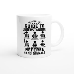 Guide to Understanding Referee Hand Signals | Funny American Football Mug