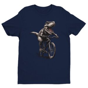 T-Rex Riding Bicycle | Funny Cycling T-shirt