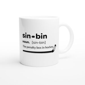 Sin Bin Definition | Funny Hockey Mug