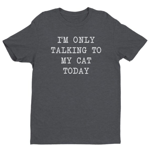 I’m Only Talking To My Cat Today | Funny Cat Owner T-shirt