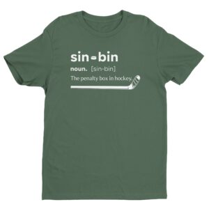 Sin Bin Definition | Funny Hockey T-shirt