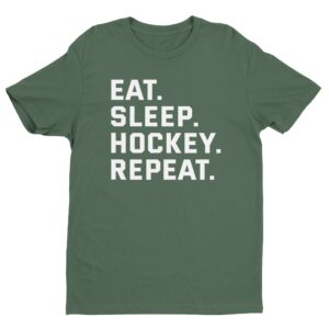 Eat Sleep Hockey Repeat | Funny Hockey T-shirt