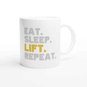 Eat Sleep Lift Repeat | Gym and Fitness Mug