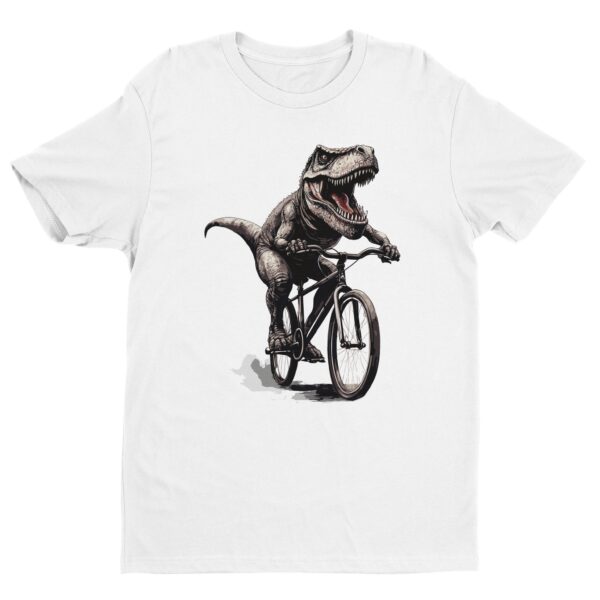 T-Rex Riding Bicycle | Funny Cycling T-shirt