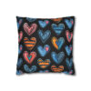 Cute Abstract Hearts Pillowcase | Throw Pillow Cover