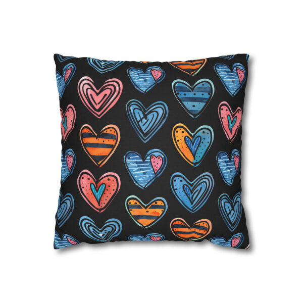 Cute Abstract Hearts Pillowcase | Throw Pillow Cover