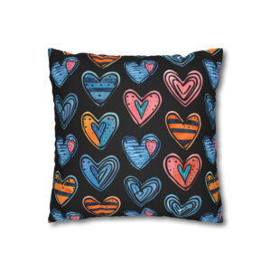 Cute Abstract Hearts Pillowcase | Throw Pillow Cover
